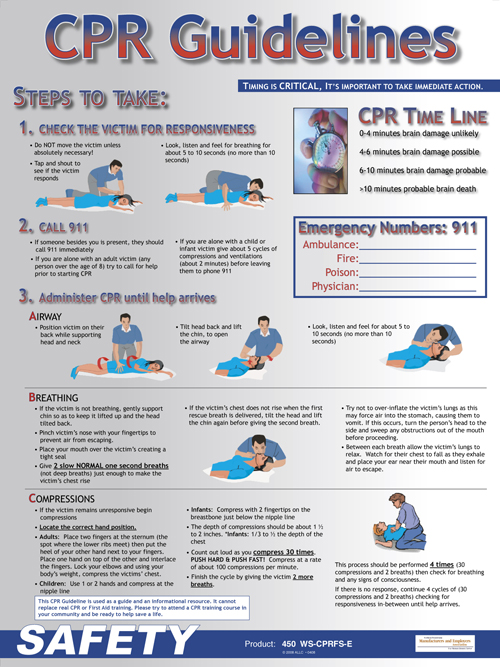 CPR Guidelines poster